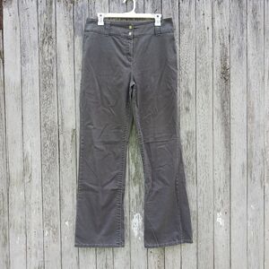 Chicos Womens Pants Sz 1.5/ 10 Gray Highwaisted Bootcut Trousers Stretch